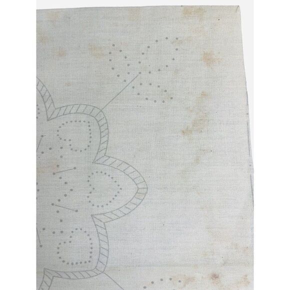 Vintage 1980s Candlewicking Pillow Kit Flowers Hearts Open Package Cottagecore - Picture 3 of 4